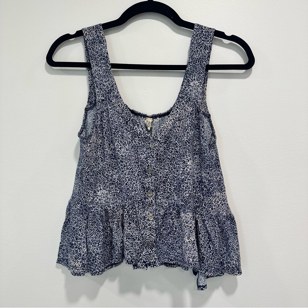 Free People Floral Print Tank